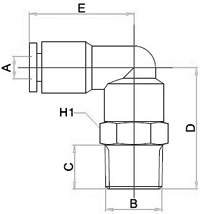 PMPL, All metal Pneumatic Fittings with NPT AND BSPT thread, Air Fittings, one touch tube fittings, Pneumatic Fitting, Nickel Plated Brass Push in Fittings